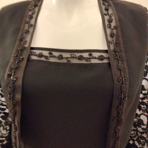 Black formal evening gown 6P - Picture 4 of 10